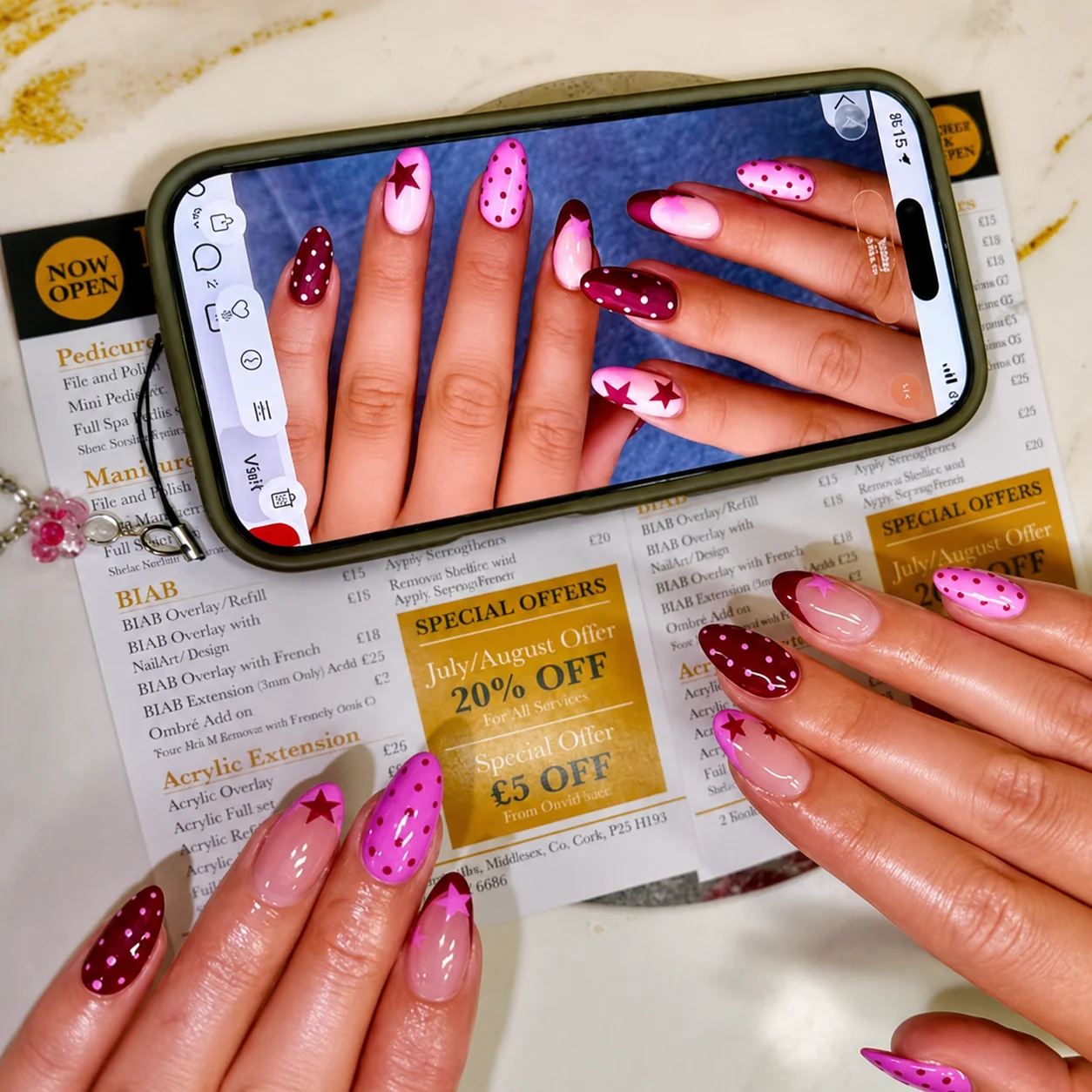 Berry designs — Foot Spa Nails & Beauty, Midleton